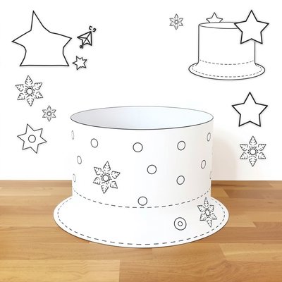 Szablon papierowego kapelusza