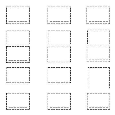 Szablon znaczka do wydruku