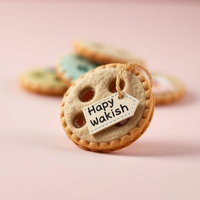 Małe pamiątkowe ciasteczko - ilustracja