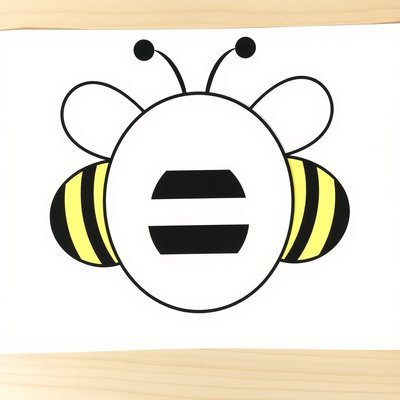 Szablon pszczółki do wycinania (A4)