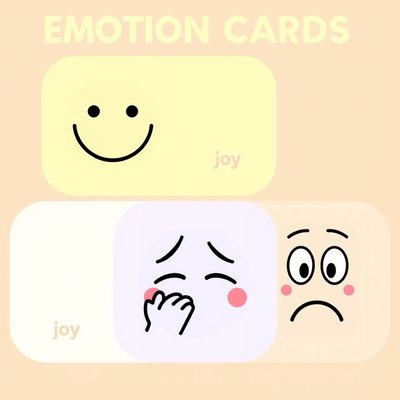 Szablon karteczek emocji