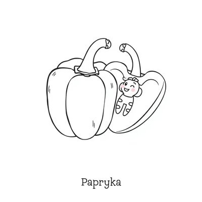 Kolorowanka — Papryka