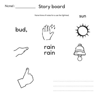 Wiosenne opowiadanie — szablon storyboardu