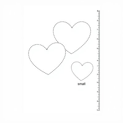 Szablony serc do wycięcia