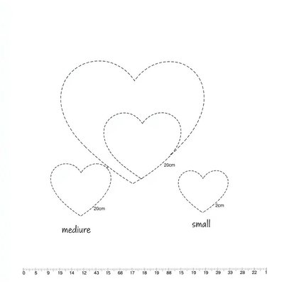 Szablony serc do wycięcia