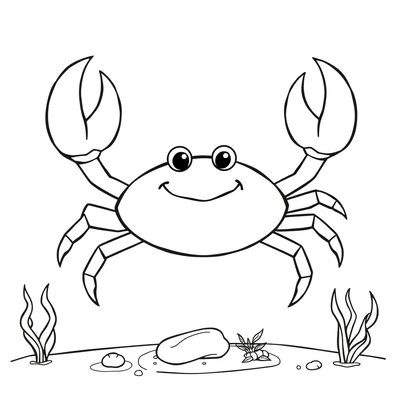 Kolorowanka: Krab