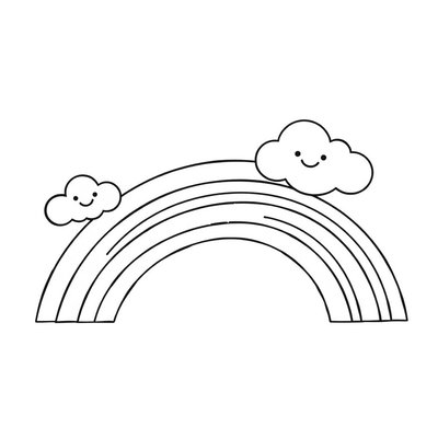 Kolorowanka — Prosta tęcza