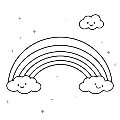 Kolorowanka — Prosta tęcza