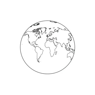 Kartonowa Ziemia – szablon do wycięcia