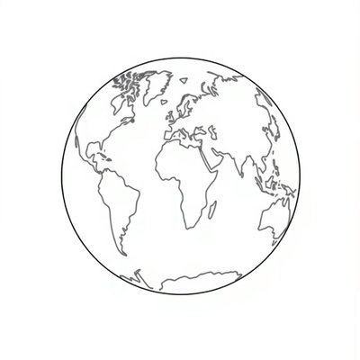 Kartonowa Ziemia – szablon do wycięcia