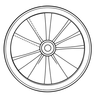 Szablon koła (papierowy talerzyk) — do ozdabiania