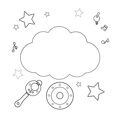 Kolorowanka: Moja chmurka