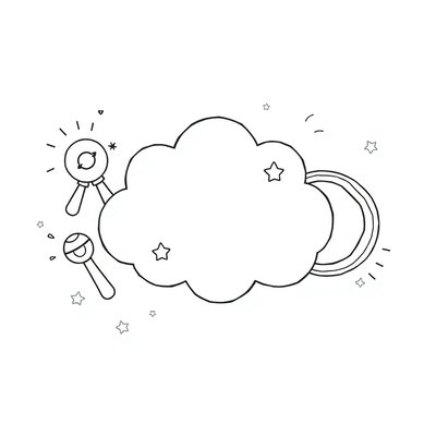 Kolorowanka: Moja chmurka