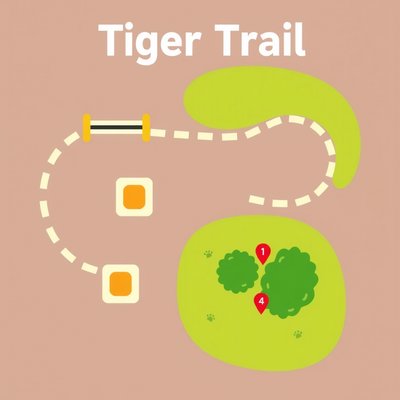 Mapa/stacja "Ścieżka tygrysa" (plan trasy)