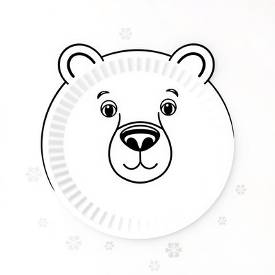 Kolorowanka — Pyszczek misia polarnego