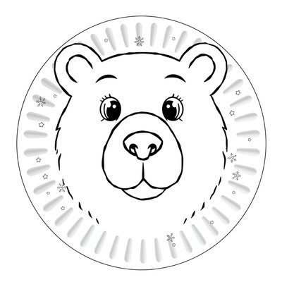 Kolorowanka — Pyszczek misia polarnego