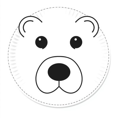 Szablon pyszczka niedźwiedzia