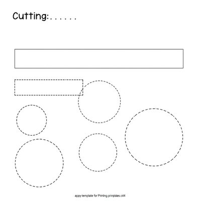 Szablon pasków i kółek do wycięcia