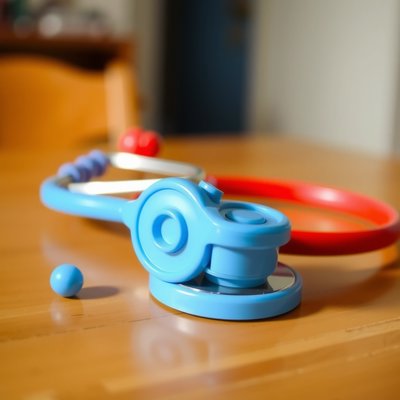 Zdjęcie zabawkowego stetoskopu (identyfikacja)