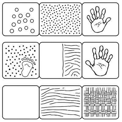 Szablon ścieżki stóp i rąk