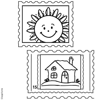 Zeszyt do kolorowania — znaczek