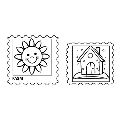 Zeszyt do kolorowania — znaczek