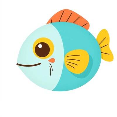 Duża kartonowa ryba / maskotka-ryba