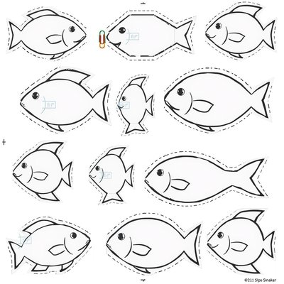 Szablony rybek do wycięcia