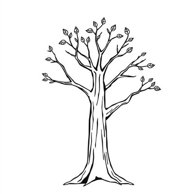 Szablon pnia drzewa — Drzewo Przyjaźni