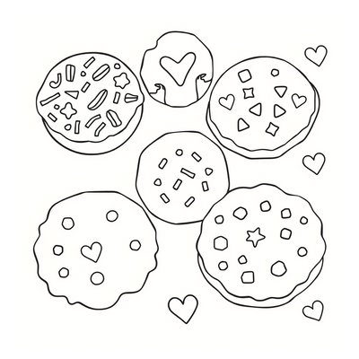 Kolorowanka: dekoruj ciasteczka