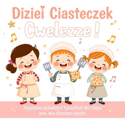 Plakat powitalny 'Dzień Ciasteczek'