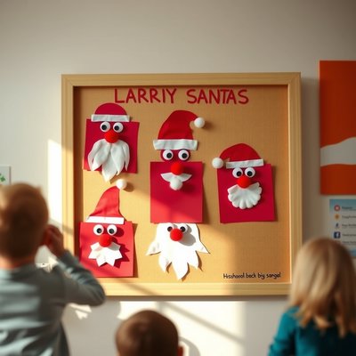 Mini-galeria prac — wystawa na niskiej tablicy