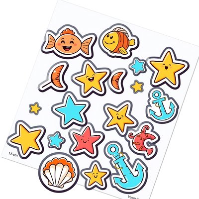 Naklejki z motywem morskim (nagrody)