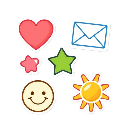 Arkusze z naklejkami / znaczki (wzory)