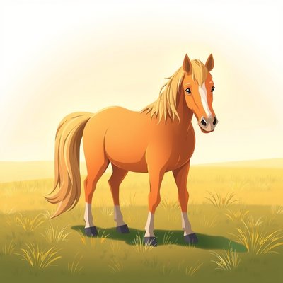 Ilustracja konia do pokazania