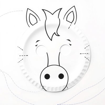 Szablon maski konia (do wydruku i wycięcia)