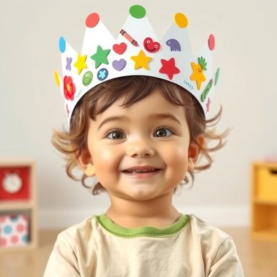 Przykład ozdobionej korony