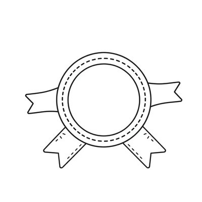 Szablon papierowego medalu