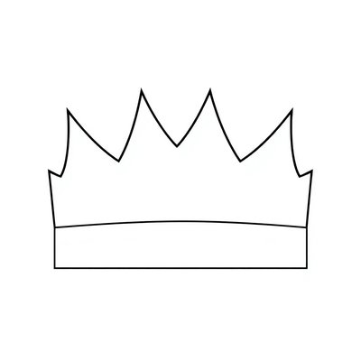 Szablon papierowej korony