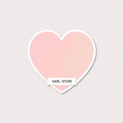 Papierowe serduszko — naklejka pamiątkowa