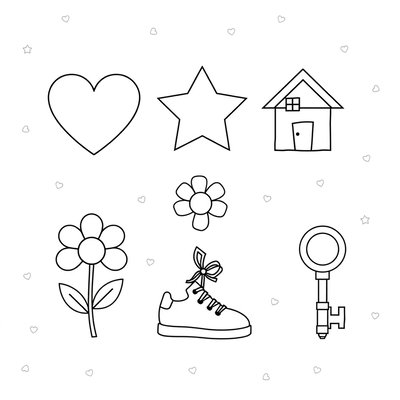 Kolorowanka: symbole wróżb