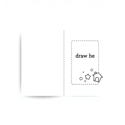 Szablon karty A4 do zagięcia