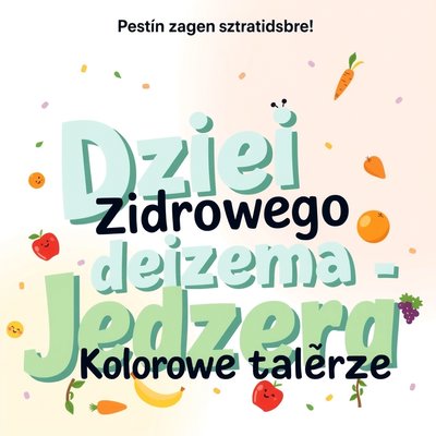 Plakat powitalny: Dzień Zdrowego Jedzenia