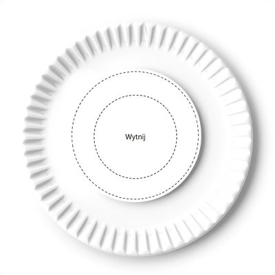 Szablony papierowych talerzy