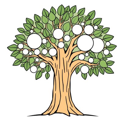 Szablon — Drzewo Emocji (duży brystol)