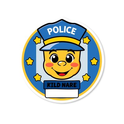 Naklejka/odznaka — projekt do wydruku