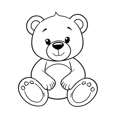 Kolorowanka: Pluszowy miś