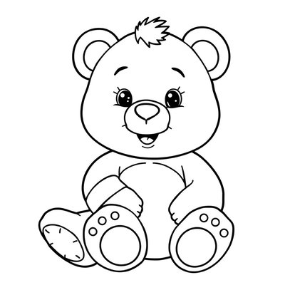 Kolorowanka: Miś z plasterkiem