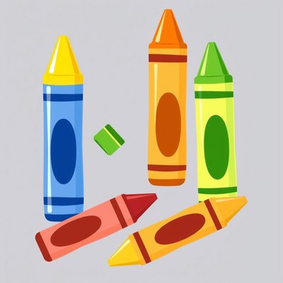 Duże kredki do pokazania