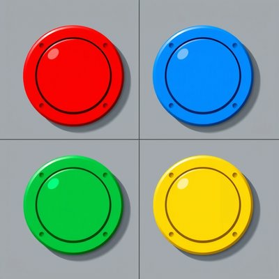 Kolorowe stacje - znaczniki podłogowe